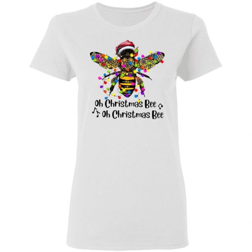 Bee Santa Oh Christmas Bee Oh Christmas Bee Light Shirt