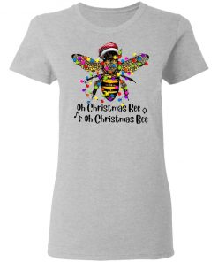 Bee Santa Oh Christmas Bee Oh Christmas Bee Light Shirt