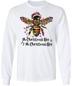 Bee Santa Oh Christmas Bee Oh Christmas Bee Light Shirt