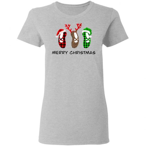 Ballet Shoes Santa Merry Christmas Shirt