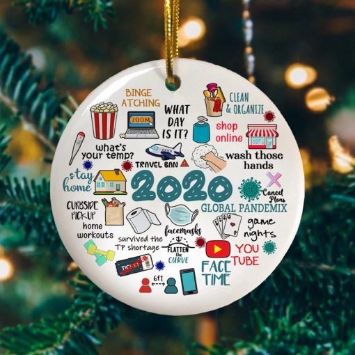 2020 Pandemic Annual Events Quarantine Decorative Christmas Holiday Ornament