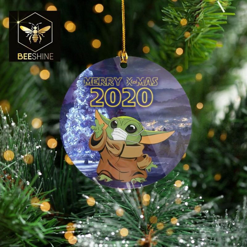 Baby Yoda Merry X-Mas 2020 Christmas Ornament Baby Yoda Ornament Baby ...