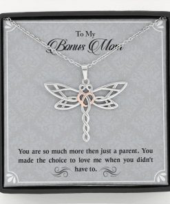 To My Bonus Mom You Are So Much More Then Just A Parent Dragonfly Dreams Necklace. 2