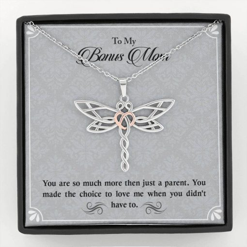 To My Bonus Mom You Are So Much More Then Just A Parent Dragonfly Dreams Necklace. 2