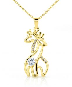 To My Bonus Mom You Are So Much More Then Just A Parent Graceful Love Giraffe Necklace 3