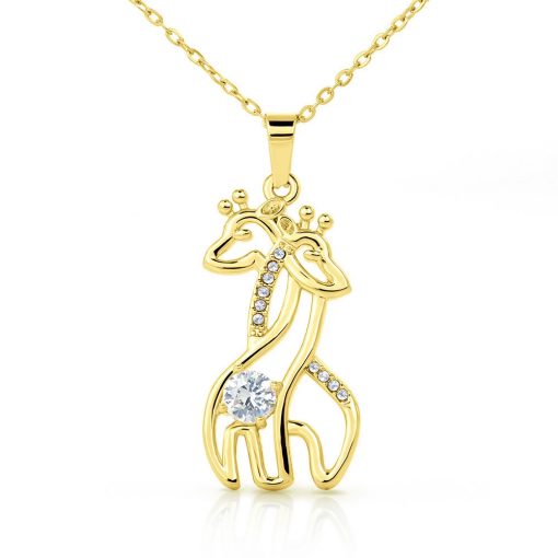 To My Bonus Mom You Are So Much More Then Just A Parent Graceful Love Giraffe Necklace 3