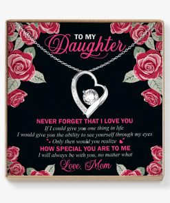 To My Daughter I Will Always Be With You No Matter What Love Mom Forever Love Necklace