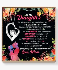 To My Daughter The Best By Far Is You Forever Love Necklace