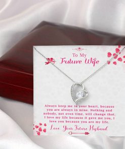 To My Future Wife Always Keep Me In Your Heart Forever Love Necklace 2