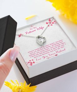 To My Future Wife Always Keep Me In Your Heart Forever Love Necklace 3