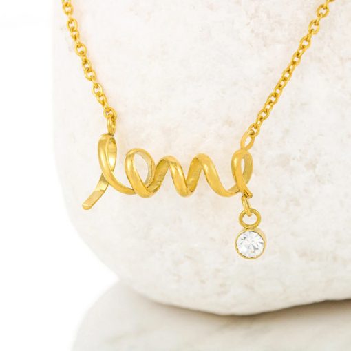 To My Future Wife Always Keep Me In Your Heart Scripted Love Necklace