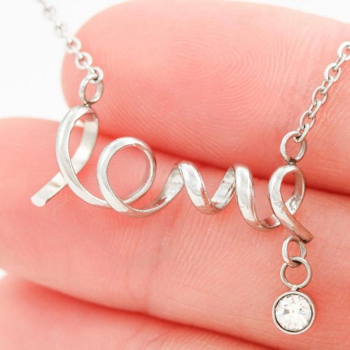 To My Future Wife Always Keep Me In Your Heart Scripted Love Necklace 7