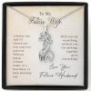 To My Future Wife I Choose You Over And Over And Over Graceful Love Giraffe Necklace 1