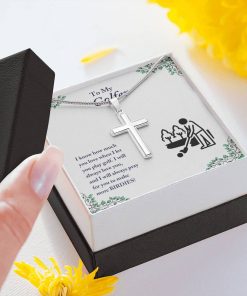 To My Golfer I Know How Much You Love When I Let You Play Golf Artisan Cross Necklace