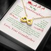 To My Granddaughter Sometimes It's Hard To Find Words To Tell You How Much You Mean To Me Infinity Heart Necklace 1