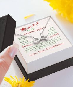 To My Granddaughter Sometimes It's Hard To Find Words To Tell You How Much You Mean To Me Infinity Heart Necklace 2