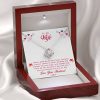 To My Wife Always Keep Me In Your Heart Love Knot Necklace 3
