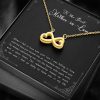 To The Best Mother In Law When I Fell In Love With Your Son Thank You Infinity Heart Necklace 1