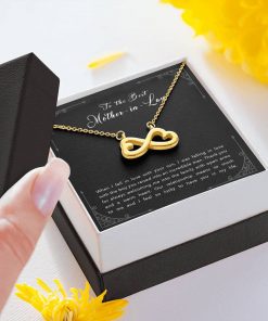 To The Best Mother In Law When I Fell In Love With Your Son Thank You Infinity Heart Necklace 2