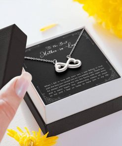To The Best Mother In Law When I Fell In Love With Your Son Thank You Infinity Heart Necklace 3