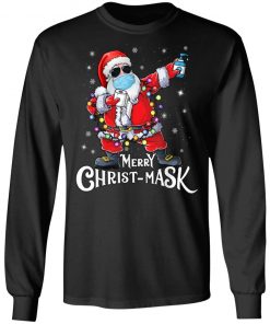 Santa Merry Christmas Mask Long Sleeve, Hoodie