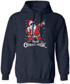 Santa Merry Christmas Mask Long Sleeve, Hoodie