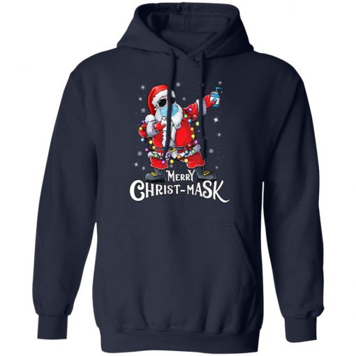 Santa Merry Christmas Mask Long Sleeve, Hoodie