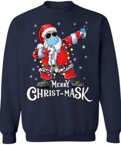 Santa Merry Christmas Mask Long Sleeve, Hoodie