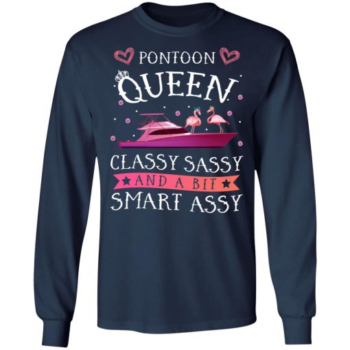 Flamingo Pontoon Queen Classy Sassy And A Bit Smart Assy Shirt