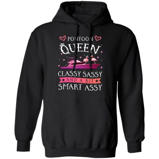 Flamingo Pontoon Queen Classy Sassy And A Bit Smart Assy Shirt