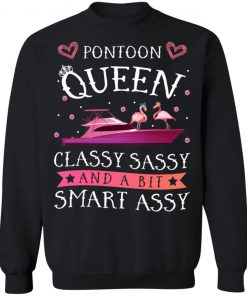 Flamingo Pontoon Queen Classy Sassy And A Bit Smart Assy Shirt