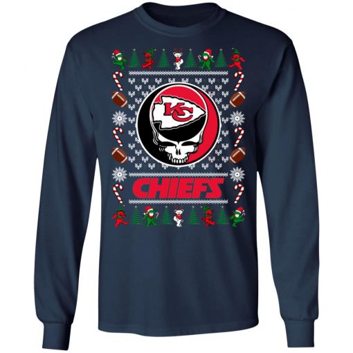 Kansas City Chiefs Grateful Dead Ugly Christmas Sweater, Hoodie