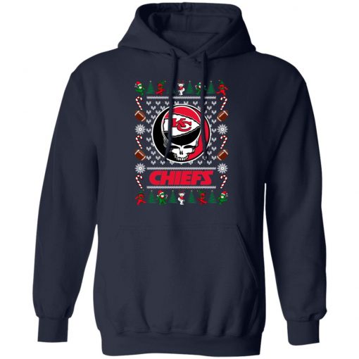 Kansas City Chiefs Grateful Dead Ugly Christmas Sweater, Hoodie