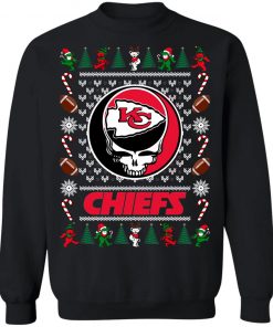 Kansas City Chiefs Grateful Dead Ugly Christmas Sweater, Hoodie