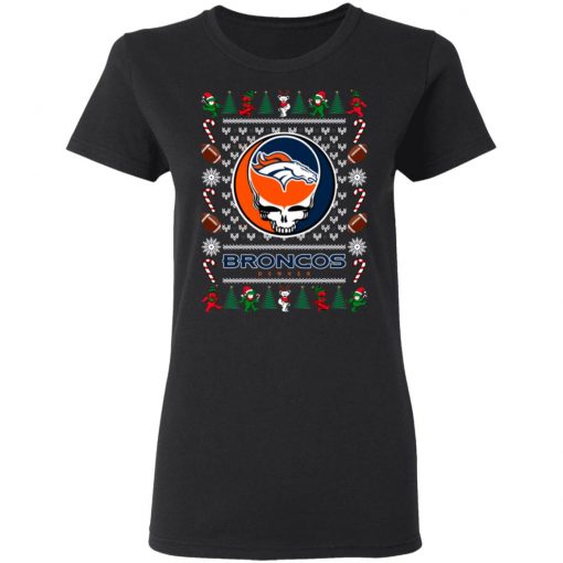 Denver Broncos Grateful Dead Ugly Christmas Sweater, Hoodie