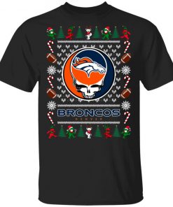 Denver Broncos Grateful Dead Ugly Christmas Sweater, Hoodie