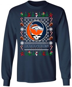 Denver Broncos Grateful Dead Ugly Christmas Sweater, Hoodie