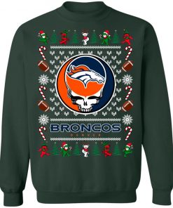 Denver Broncos Grateful Dead Ugly Christmas Sweater, Hoodie