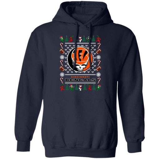 Cincinnati Bengals Grateful Dead Ugly Christmas Sweater, Hoodie