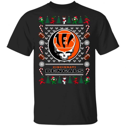 Cincinnati Bengals Grateful Dead Ugly Christmas Sweater, Hoodie