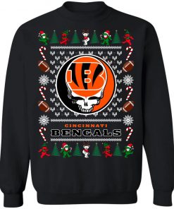 Cincinnati Bengals Grateful Dead Ugly Christmas Sweater, Hoodie