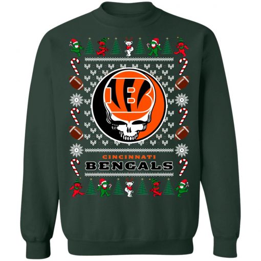 Cincinnati Bengals Grateful Dead Ugly Christmas Sweater, Hoodie