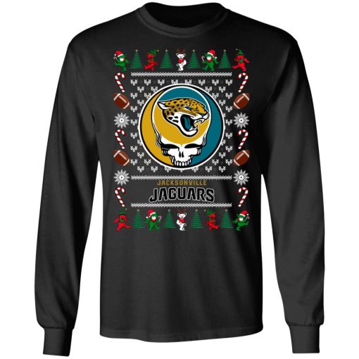 Jacksonville Jaguars Grateful Dead Ugly Christmas Sweater, Hoodie