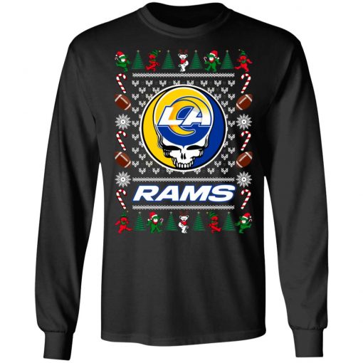 Los Angeles Rams Grateful Dead Ugly Christmas Sweater, Hoodie