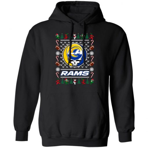 Los Angeles Rams Grateful Dead Ugly Christmas Sweater, Hoodie