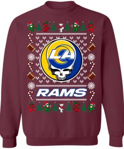 Los Angeles Rams Grateful Dead Ugly Christmas Sweater, Hoodie