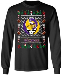 Minnesota Vikings Grateful Dead Ugly Christmas Sweater, Hoodie