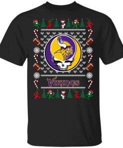 Minnesota Vikings Grateful Dead Ugly Christmas Sweater, Hoodie