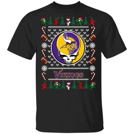 Minnesota Vikings Grateful Dead Ugly Christmas Sweater, Hoodie