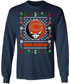 Chicago Bears Grateful Dead Ugly Christmas Sweater, Hoodie